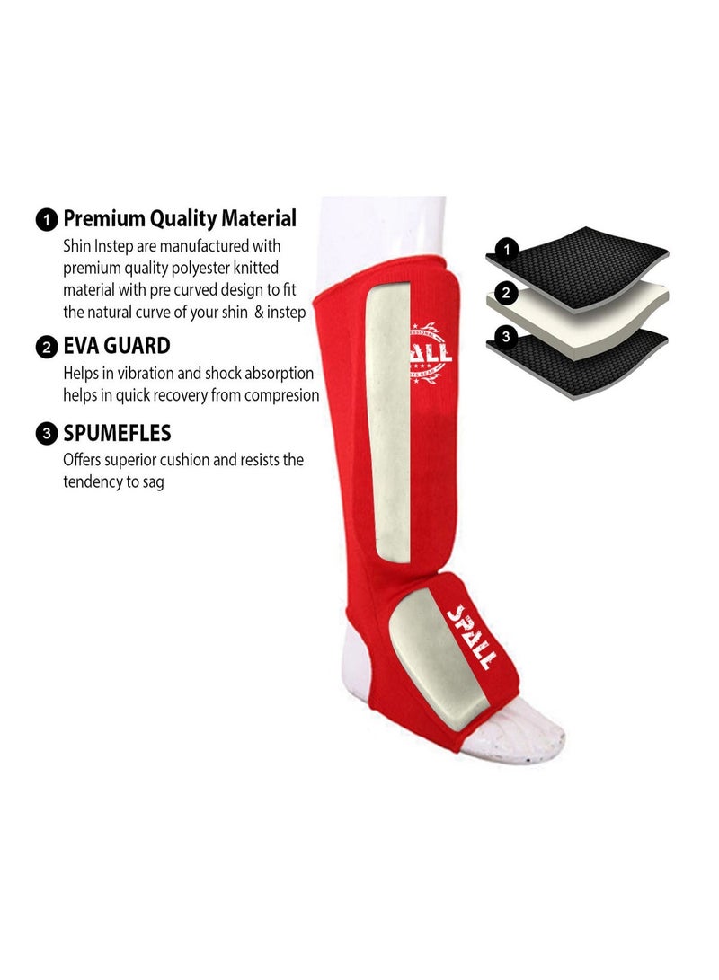 Spall Shin Instep Guard Protective Leg Pad For Wrestling Sparring Karate MMA Muay Thai Boxing Kickboxing Sports Training Protective Gear Ideal For Men And Women - Image 3